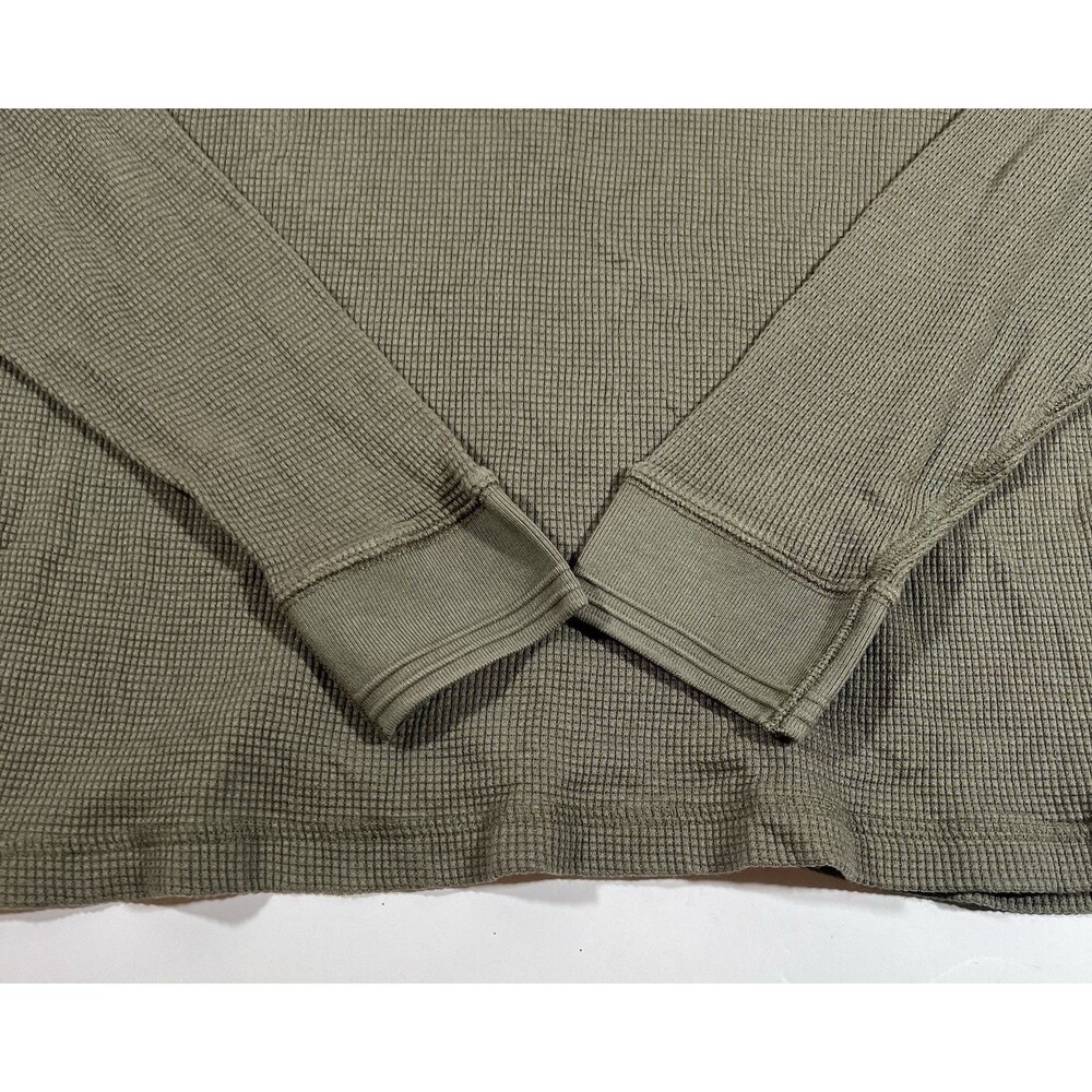 Faherty Thermal Knitwear Long Sleeve Green Shirt Men's Size XL - Picture 3 of 7